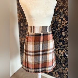 Plaid Mini Skirt